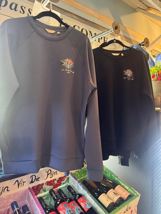 OMS BLUE SWEATER.