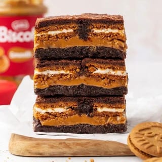 Biscoff Stuffed Brownie